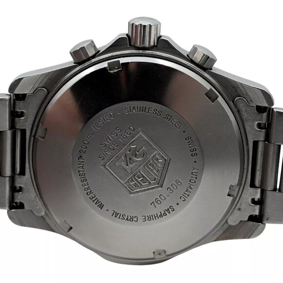 Rare Men's Tag Heuer 38mm 2000 Series Automatic Stainless Chrono Watch- 760.306! - Picture 10 of 10